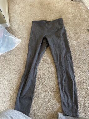CRZ YOGA Charcoal Gray High-Waist Leggings